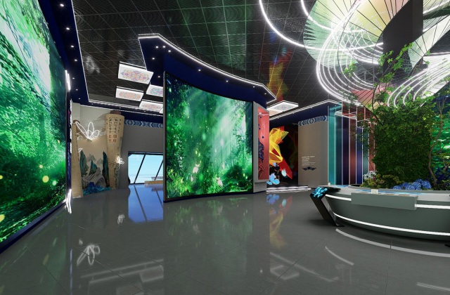 苗繡文化體驗(yàn)中心設(shè)計效果圖-展廳設(shè)計